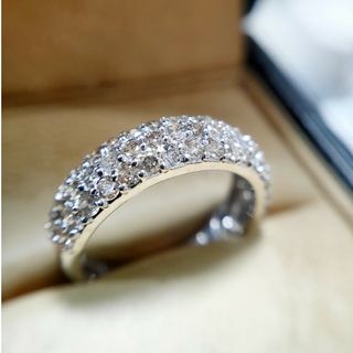 K18 1.00ct ダイヤモンド パヴェリング(リング(指輪))