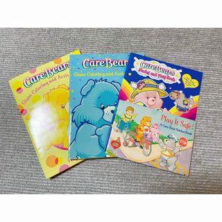 ケアベア(CareBears)のCareBearsケアベア/ヴィンテージ塗り絵・着せ替え・切手風シートのset(キャラクターグッズ)