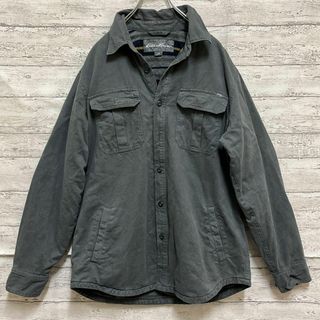 エディーバウアー(Eddie Bauer)のエディーバウア長袖コットンシャツ M(カバーオール)