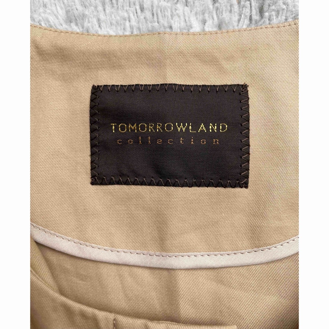 TOMORROWLAND(トゥモローランド)のTOMORROW LAND コットンギャバジン ベルテッドジレ レディースのトップス(ベスト/ジレ)の商品写真