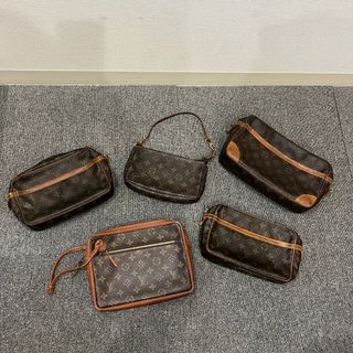 ルイヴィトン(LOUIS VUITTON)のまとめ 5点 セット ルイヴィトン モノグラム バッグ セカンド アクセポ ショルダー トート ハンド メンズ レディース EEM T17-10(セカンドバッグ/クラッチバッグ)