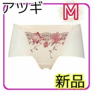 アツギ(Atsugi)の【新品】アツギ ショーツ 段差レス M レディース アイボリー ピンク(ショーツ)