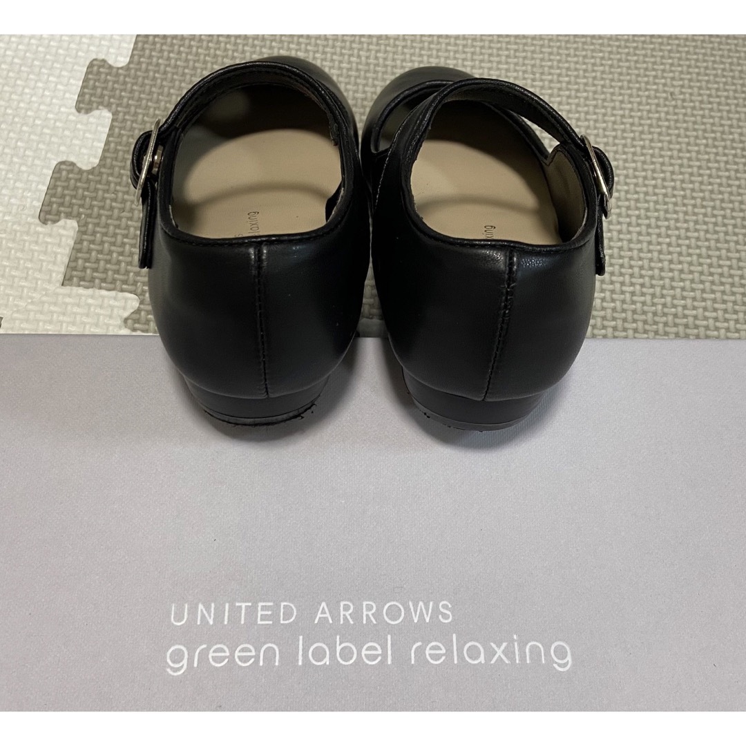 UNITED ARROWS green label relaxing(ユナイテッドアローズグリーンレーベルリラクシング)のストラップ リボン フラットシューズ 16.5～17.0cm キッズ/ベビー/マタニティのキッズ靴/シューズ(15cm~)(フォーマルシューズ)の商品写真