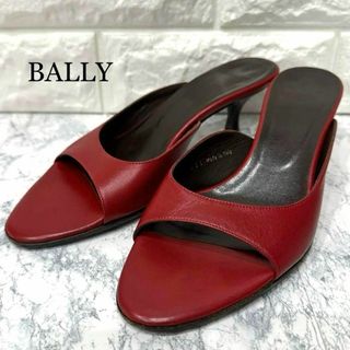 Bally - 美品 BALLY バリー 本革 レザー サンダル レッド 赤 36