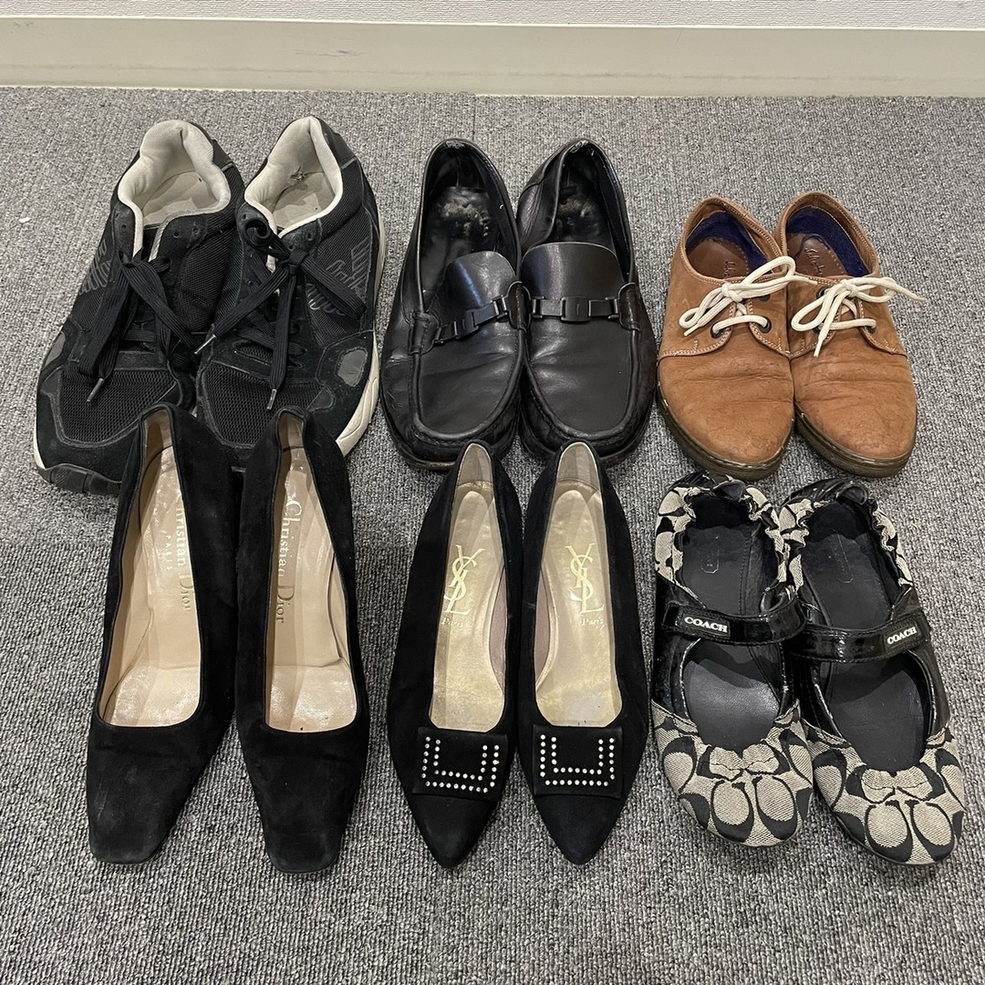 Christian Dior(クリスチャンディオール)のまとめ 靴 6足 セット ディオール イヴサンローラン フェラガモ など パンプス スニーカー シューズ 婦人 レディース EEM T17-6 レディースの靴/シューズ(ハイヒール/パンプス)の商品写真
