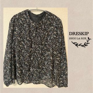 シューラルー(SHOO・LA・RUE)のDRESKIP★小花柄 長袖 ブラウス カットソー シフォン(シャツ/ブラウス(長袖/七分))