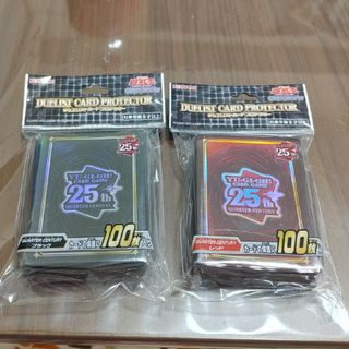 ユウギオウ(遊戯王)の遊戯王　カードプロテクター　25th　レッド　ブラック(カードサプライ/アクセサリ)