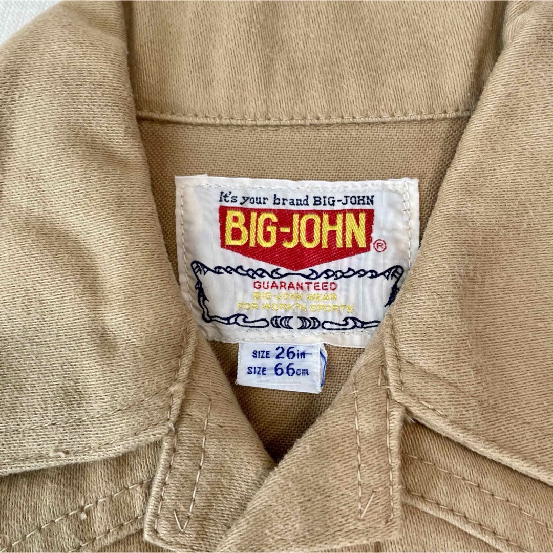 BIG JOHN(ビッグジョン)のビッグジョン　ジャケット　Gジャン　ベージュ　男の子　ブルゾン　26インチ　 キッズ/ベビー/マタニティのキッズ服男の子用(90cm~)(ジャケット/上着)の商品写真