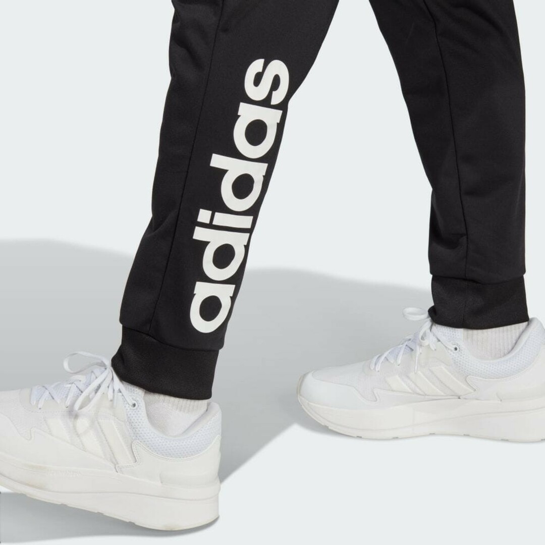 adidas(アディダス)のアディダス メンズ ジャージ上下 リニアロゴ トラックスーツ ブラック L メンズのトップス(ジャージ)の商品写真