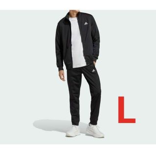 adidas - アディダス メンズ ジャージ上下 リニアロゴ トラックスーツ ブラック L