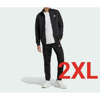 アディダス(adidas)のアディダス メンズ ジャージ上下 リニアロゴ トラックスーツ ブラック 2XL(ジャージ)