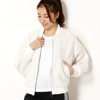 アディダス(adidas)のアディダス オリジナルス SST FLEECE TRACKTOP ボアブルゾン(ブルゾン)