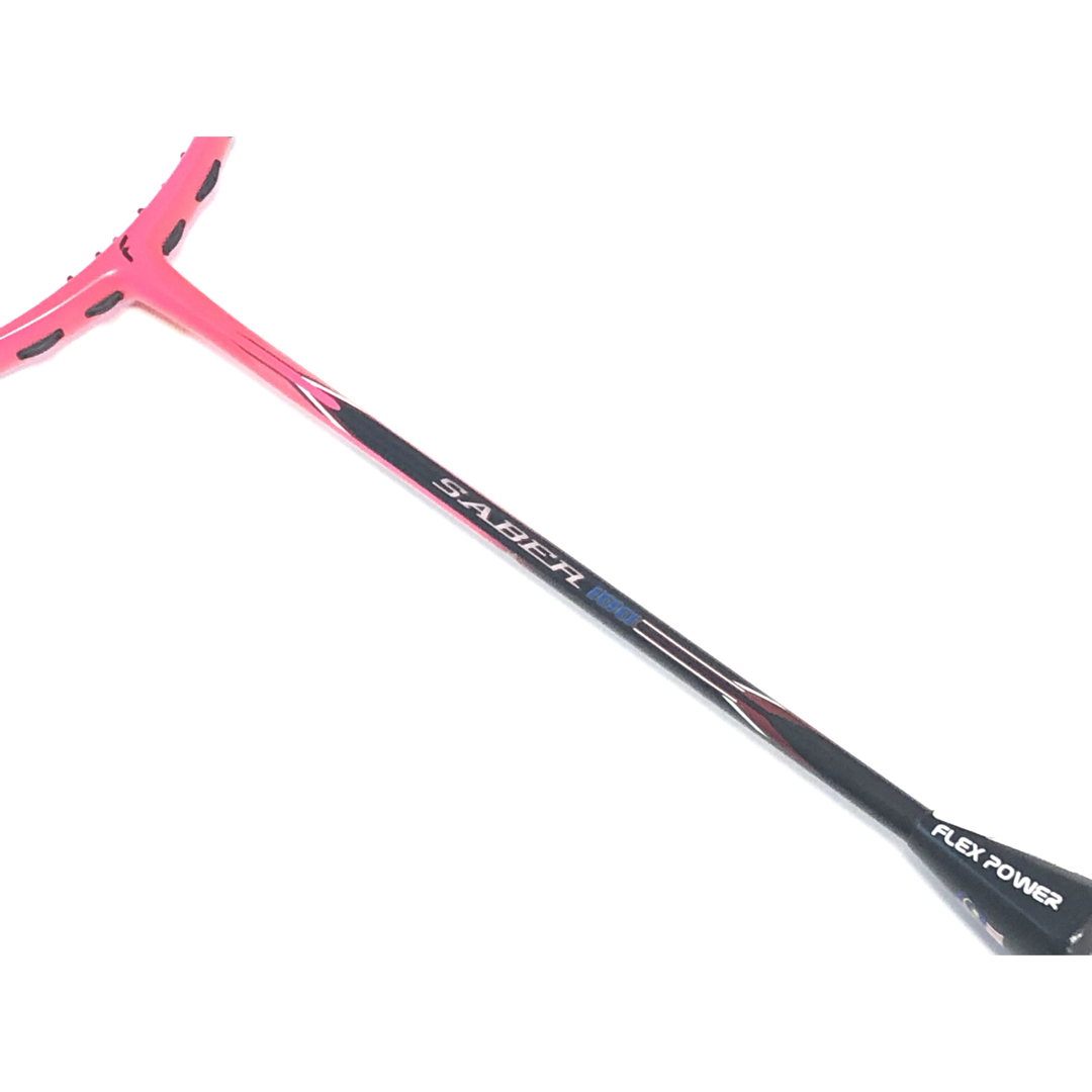 FLEX POWER SABER 100 BLACK PINK 4U ラケット スポーツ/アウトドアのスポーツ/アウトドア その他(バドミントン)の商品写真