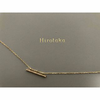 エストネーション(ESTNATION)のhirotaka ヒロタカ　ダイヤモンド　バー　ネックレス　Ｍ　k10(ネックレス)