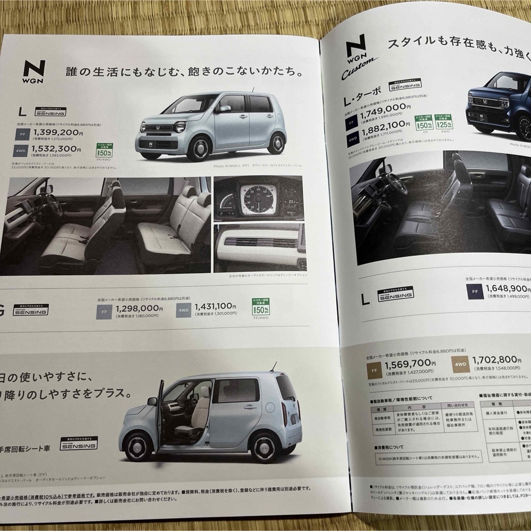 ホンダ(ホンダ)のホンダ　Nワゴン　カタログ 自動車/バイクの自動車(カタログ/マニュアル)の商品写真