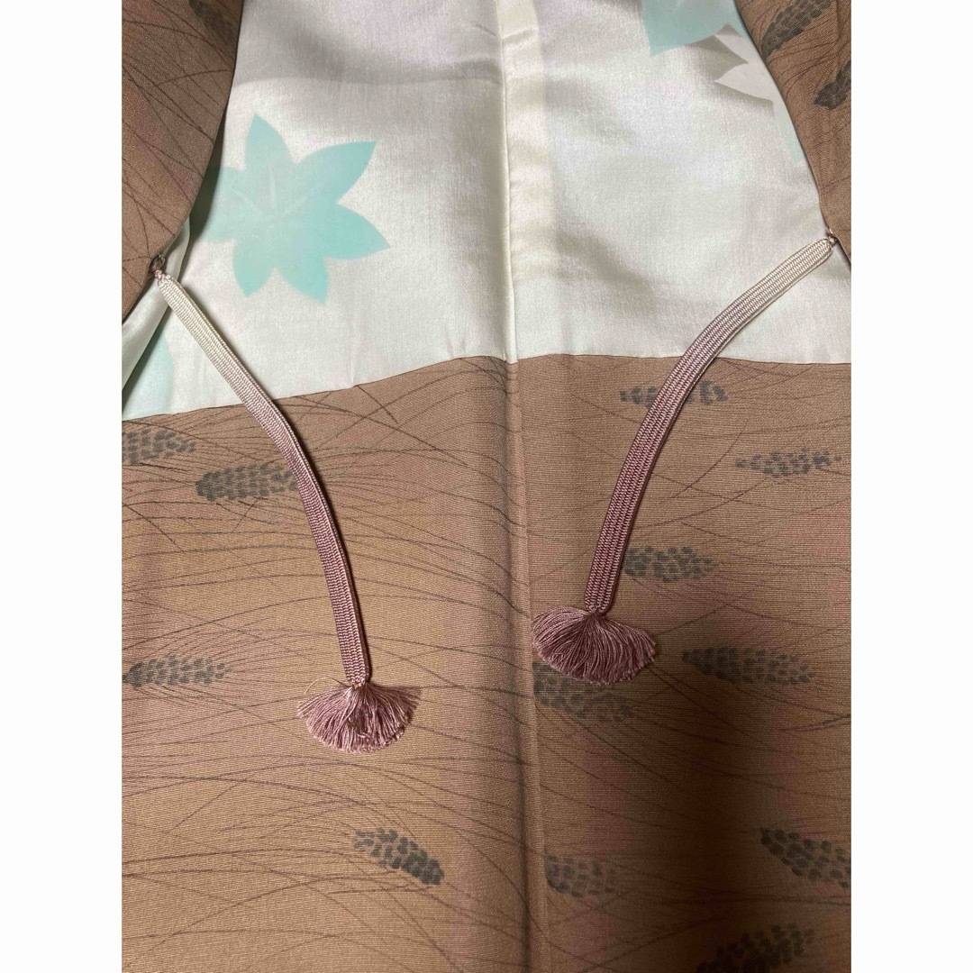 着物　羽織り　羽織　ヴィンテージ　和服　和装　麦 レディースの水着/浴衣(着物)の商品写真