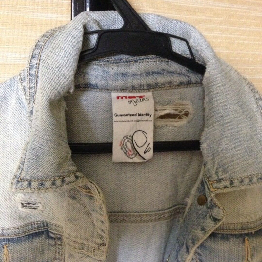 MET(メット)のMETクラッシュ Gジャンデニム 羽織  セレブリティ レディースのジャケット/アウター(Gジャン/デニムジャケット)の商品写真