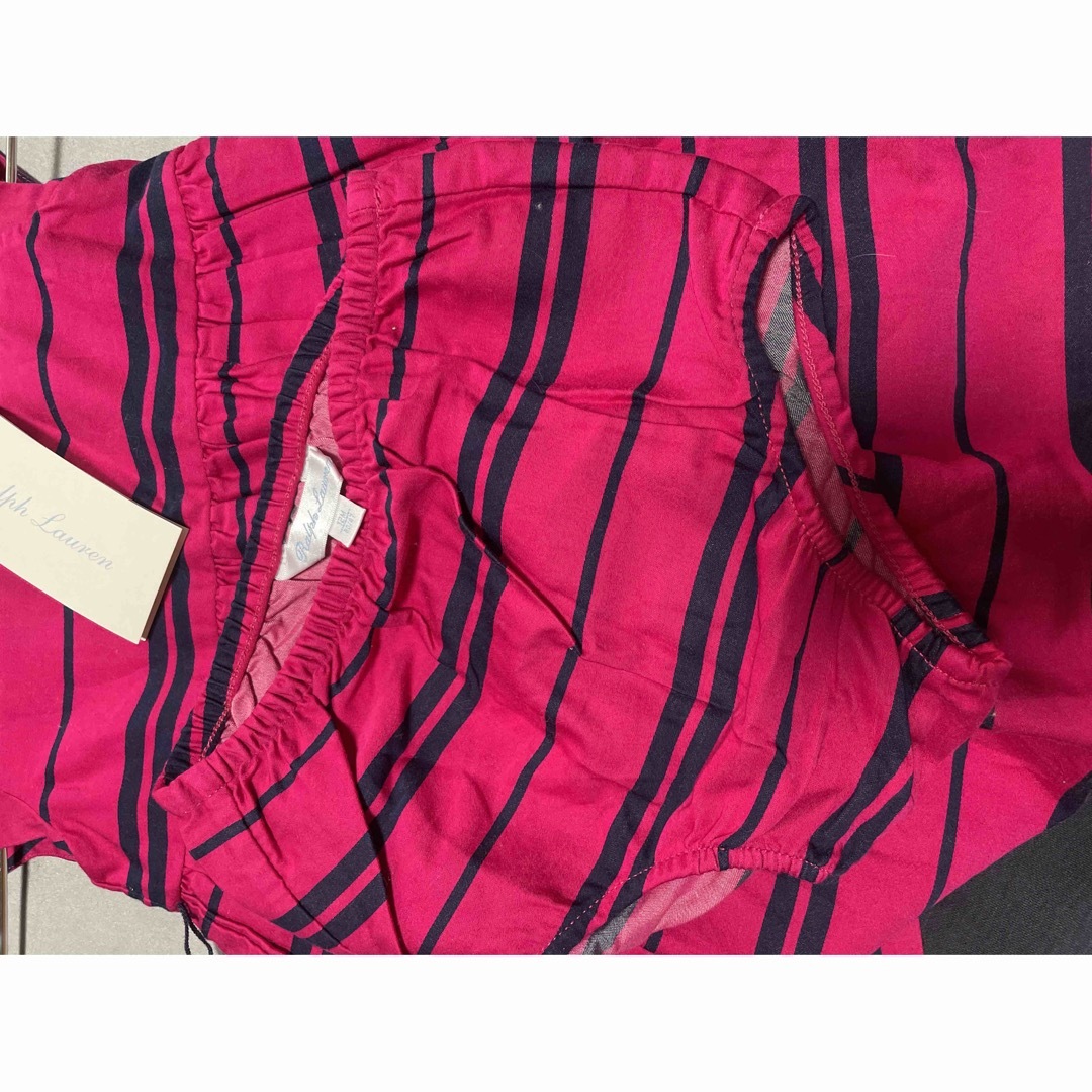 POLO RALPH LAUREN(ポロラルフローレン)のラルフローレン　ワンピース　ボーダー　 キッズ/ベビー/マタニティのベビー服(~85cm)(ワンピース)の商品写真