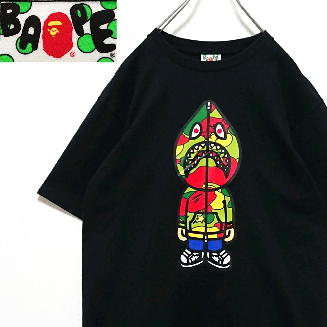 A BATHING APE - 希少 美品 アベイシングエイプ シャーク ロゴ A BATHING APE - 希少 美品 アベイシングエイプ シャーク ロゴ