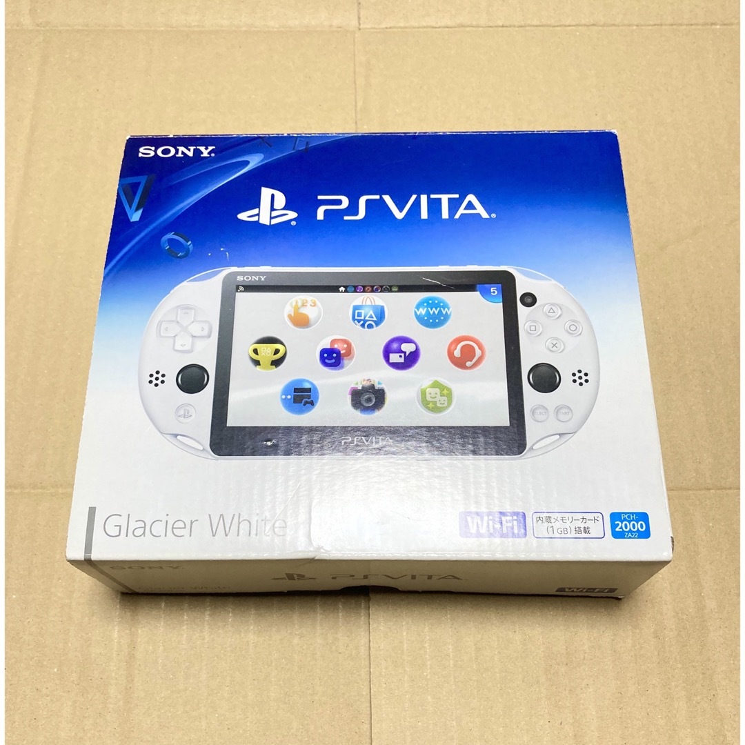 PlayStation Vita(プレイステーションヴィータ)の【新品未使用品】PS Vita PCH-2000ZA22 グレイシャーホワイト エンタメ/ホビーのゲームソフト/ゲーム機本体(携帯用ゲーム機本体)の商品写真