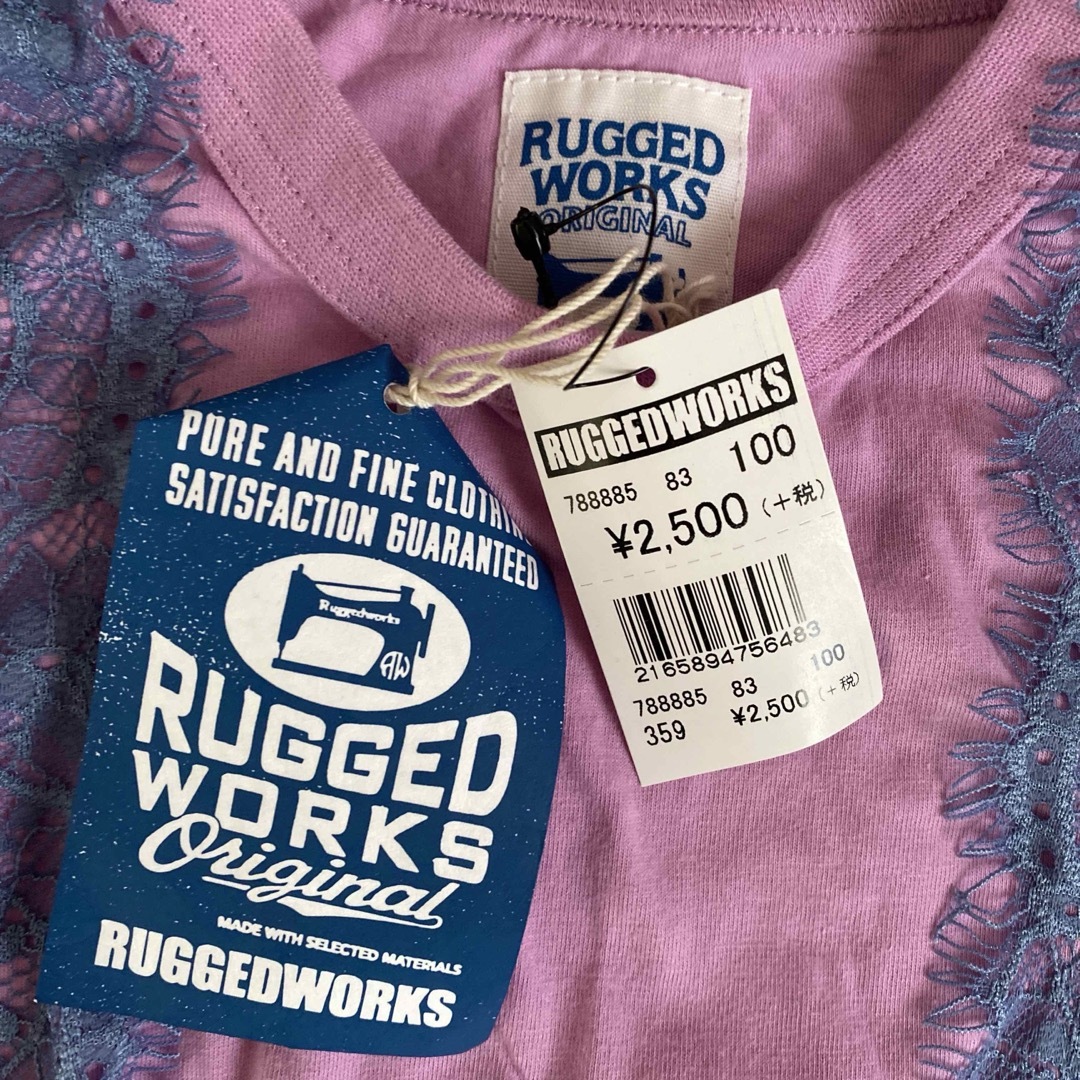RUGGEDWORKS(ラゲッドワークス)のレースTシャツ　定価2500円ラゲットワークス キッズ/ベビー/マタニティのキッズ服女の子用(90cm~)(Tシャツ/カットソー)の商品写真