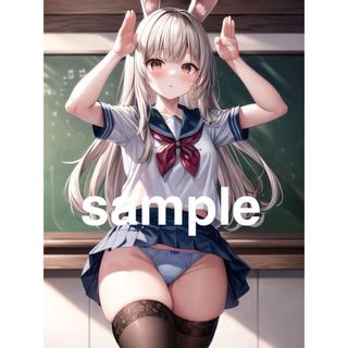 B086 オリジナル コスプレ美少女 アートポスター 、イラスト、A4、光沢紙(一般)