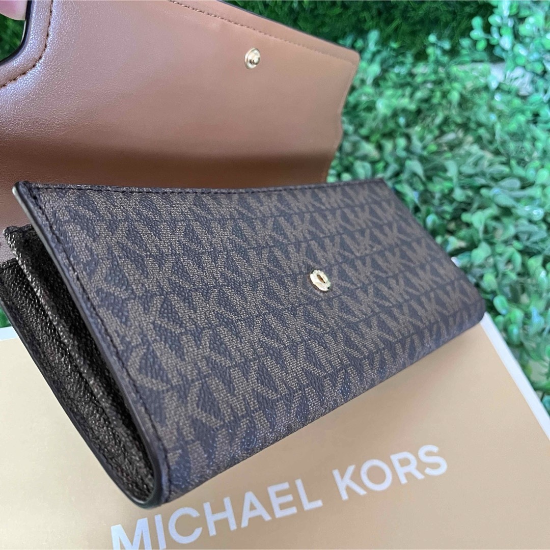 Michael Kors(マイケルコース)のマイケルコース☆新品☆ HAMILTON パドロック長財布 /ブラウン レディースのファッション小物(財布)の商品写真