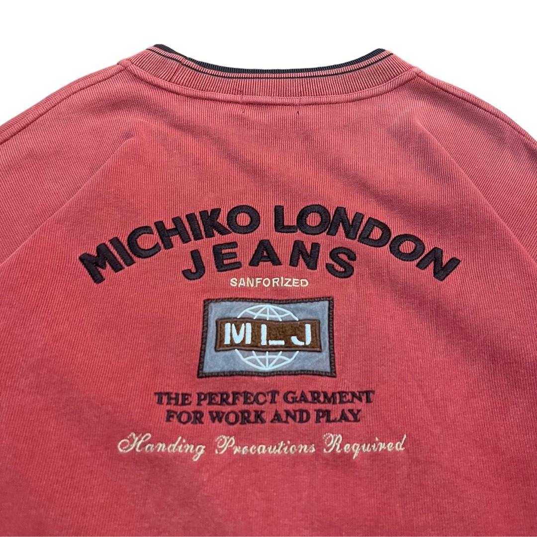 MICHIKO LONDON(ミチコロンドン)のMICHIKO LONDON ミチコロンドン クルーネック スウェット 古着LL メンズのトップス(スウェット)の商品写真