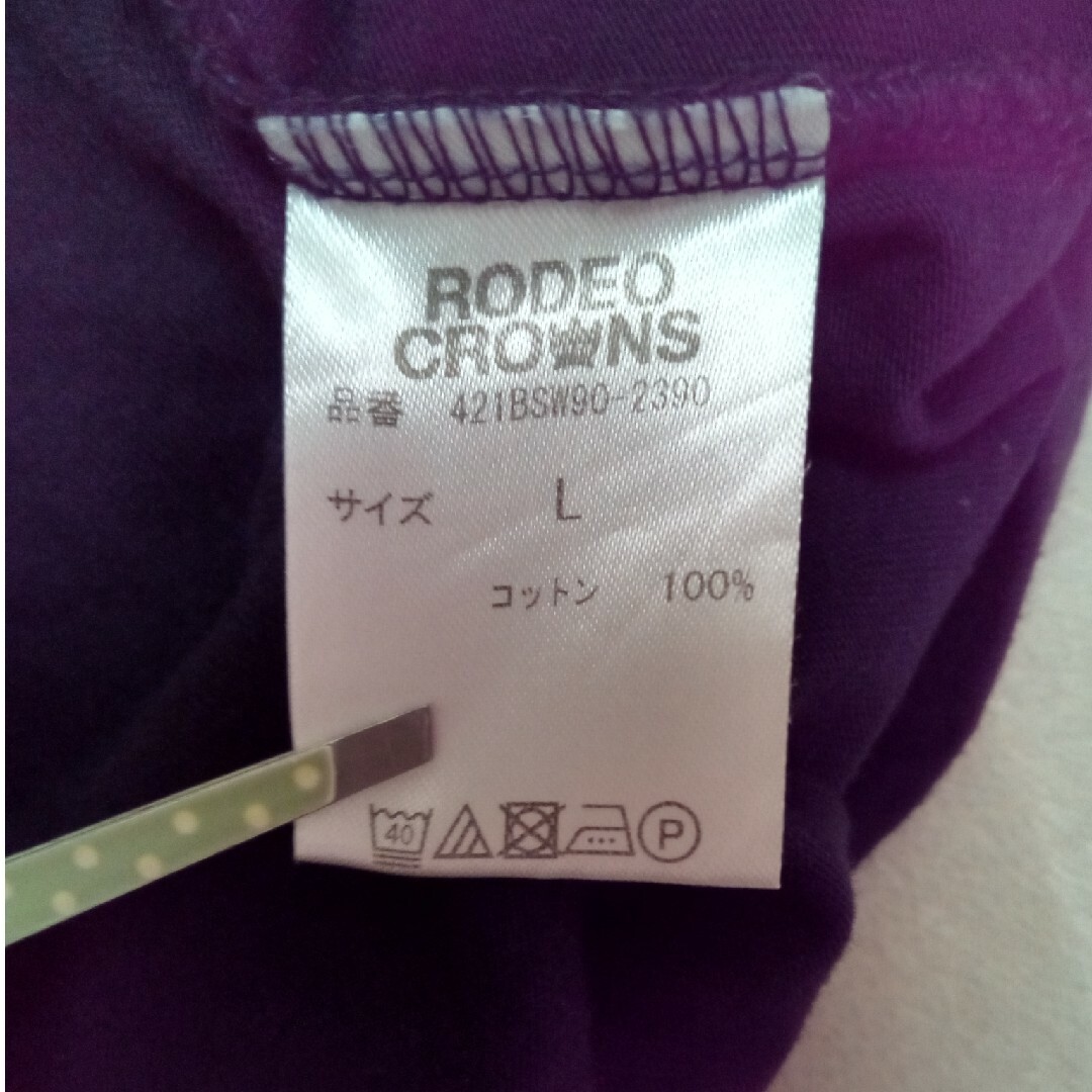 RODEO CROWNS WIDE BOWL(ロデオクラウンズワイドボウル)のＴシャツ　ネイビー　紺色　Ｌサイズ　ロデオクラウンズ　RODEO メンズのトップス(Tシャツ/カットソー(半袖/袖なし))の商品写真