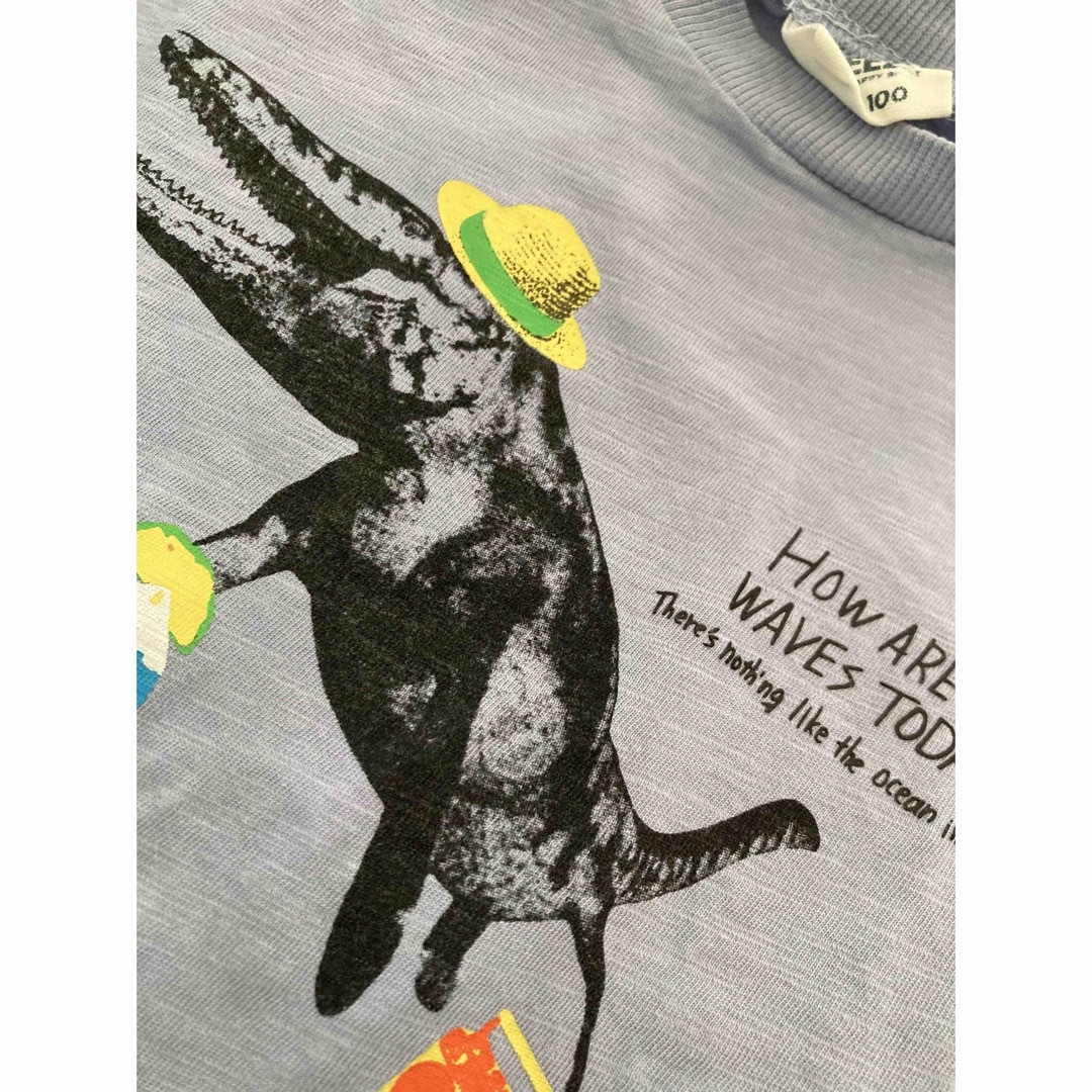 BREEZE(ブリーズ)のbreeze 恐竜の夏休みTシャツ　100 モササウルス キッズ/ベビー/マタニティのキッズ服男の子用(90cm~)(Tシャツ/カットソー)の商品写真