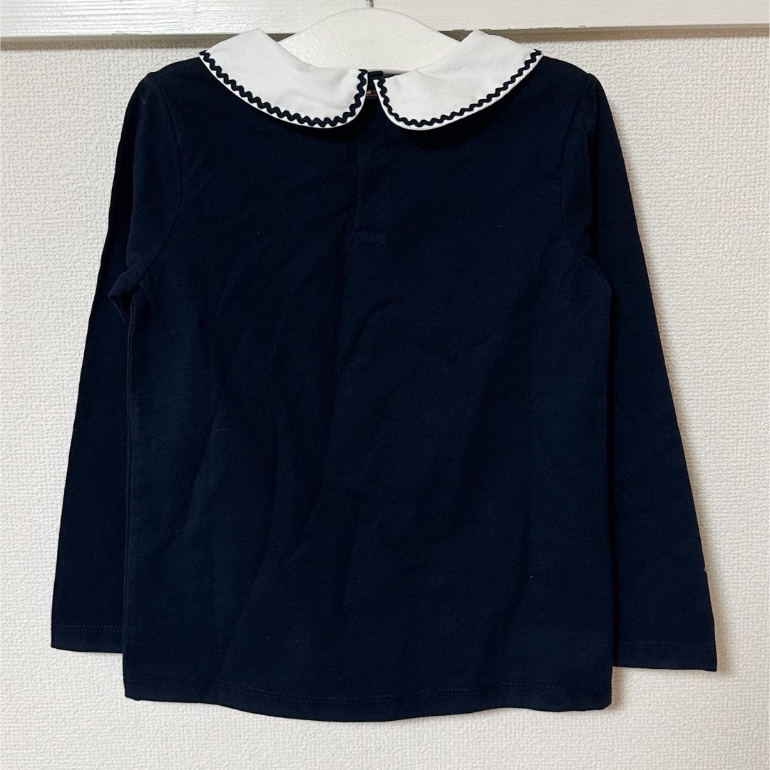 Jacadi(ジャカディ)のジャカディ　jacadi  飾り襟付き長袖Tシャツ　6A キッズ/ベビー/マタニティのキッズ服女の子用(90cm~)(Tシャツ/カットソー)の商品写真