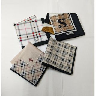 BURBERRY - バーバリー　BURBERRY　ハンカチ　4枚セット