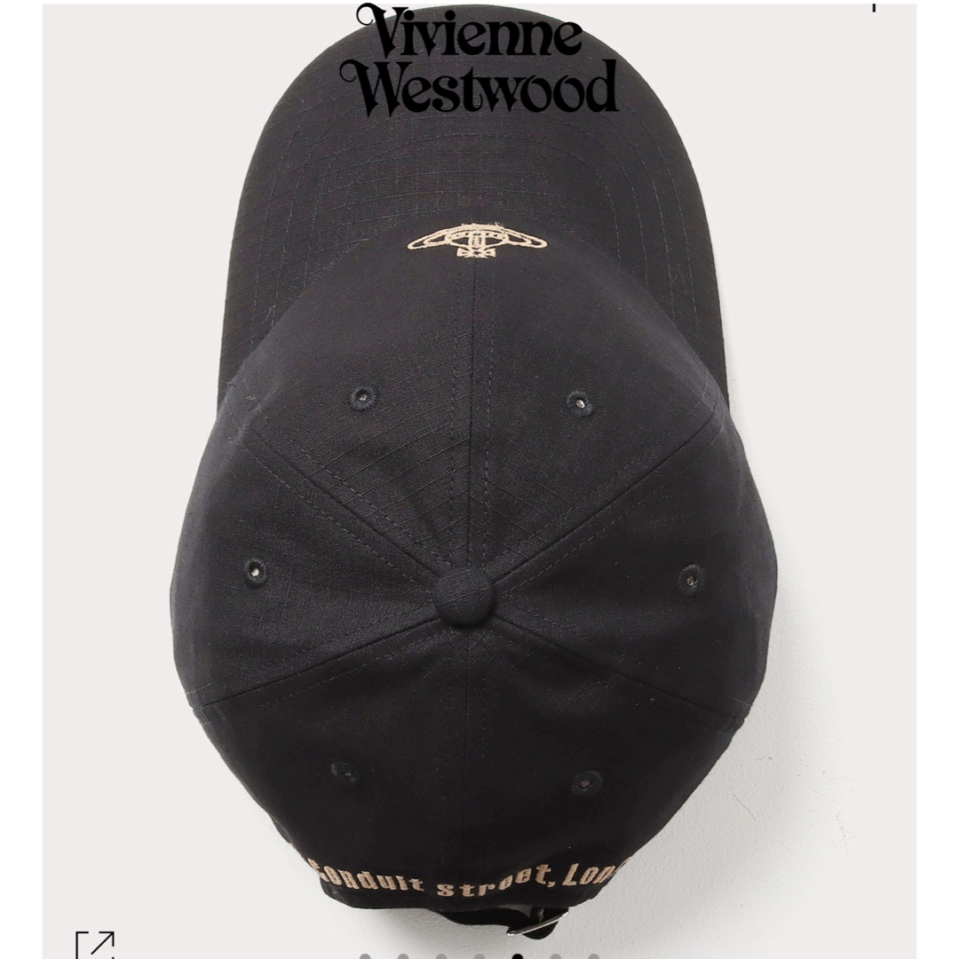 Vivienne Westwood(ヴィヴィアンウエストウッド)のviviennewestwoodLONDON リップストップ キャップブラック レディースの帽子(キャップ)の商品写真