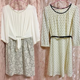 オフオン(OFUON)の春にぴったり♡ OFUON&MISCH MASCH＊ワンピース2点セット(ひざ丈ワンピース)