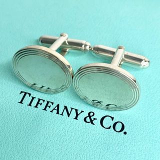 ティファニー(Tiffany & Co.)のTIFFANY&Co. ティファニー オーバル カフス ヴィンテージ y49(カフリンクス)