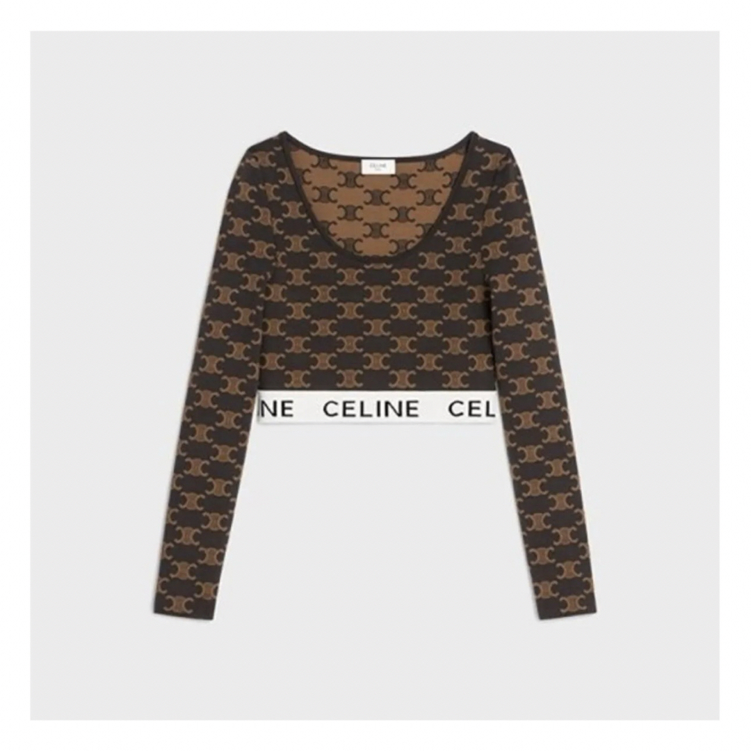 celine(セリーヌ)のCELINE トリオンフ クロップドトップス レディースのトップス(ニット/セーター)の商品写真