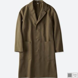 ユニクロ(UNIQLO)のUNIQLOU ウールブレンドチェスターコート Mサイズ(チェスターコート)