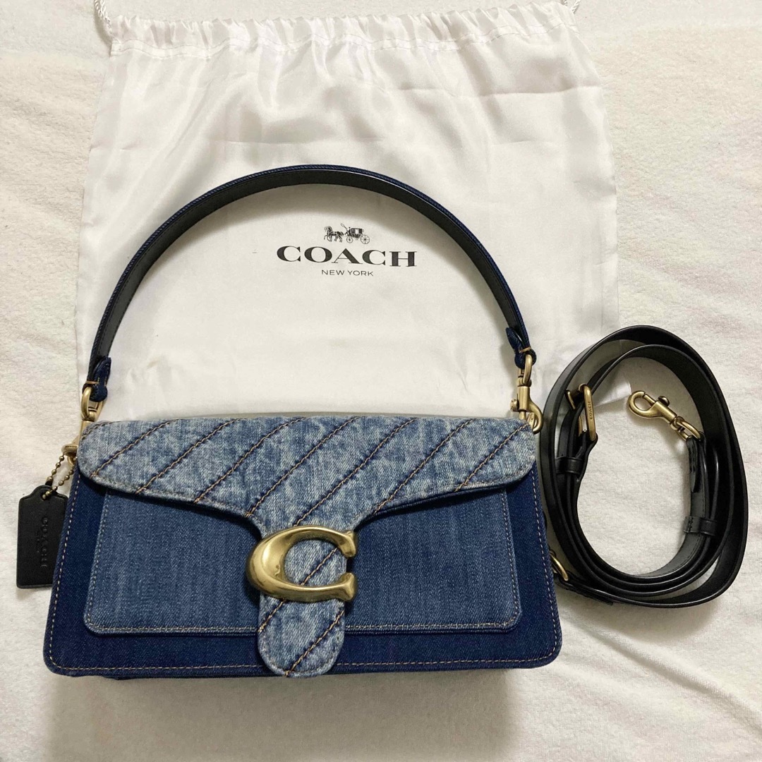 COACH(コーチ)の値下げしました！　COACH  コーチ　タビー　デニム　ショルダーバッグ レディースのバッグ(ショルダーバッグ)の商品写真