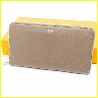 セリーヌ(celine)の★美品★ [袋付] セリーヌ 長財布 ラウンドファスナー グレー(財布)