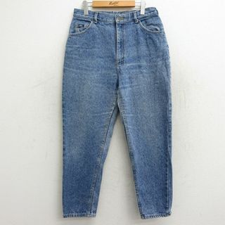 リー(Lee)の古着 リー Lee ジーンズ レディース 90年代 90s テーパード ヒゲ コットン USA製 紺 ネイビー デニム 24jan13 中古 ボトムス ジーパン Gパン ロング パンツ(ショートパンツ)