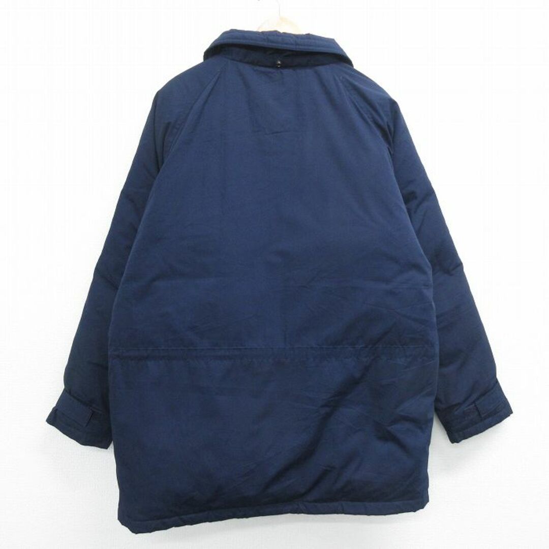 XL★古着 Wear Guard 長袖 ダウン ジャケット メンズ 00年代 00s KABACK 大きいサイズ ロング丈 ラグラン 紺 ネイビー 24jan11 中古 アウター メンズのジャケット/アウター(ダッフルコート)の商品写真