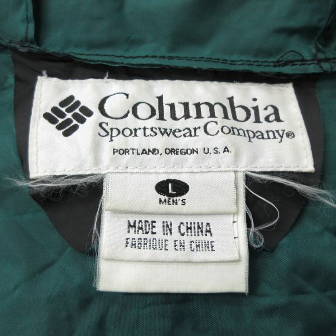 Columbia(コロンビア)のL★古着 コロンビア COLUMBIA 長袖 ジャケット マウンテン パーカー メンズ 00年代 00s ワンポイントロゴ ラグラン 黒 ブラック 24jan16 中古 アウター メンズのジャケット/アウター(ダッフルコート)の商品写真