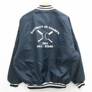 XL☆古着 長袖 ナイロン ジャケット スタジャン メンズ 00年代 XL☆古着 長袖 ナイロン ジャケット スタジャン メンズ 00年代