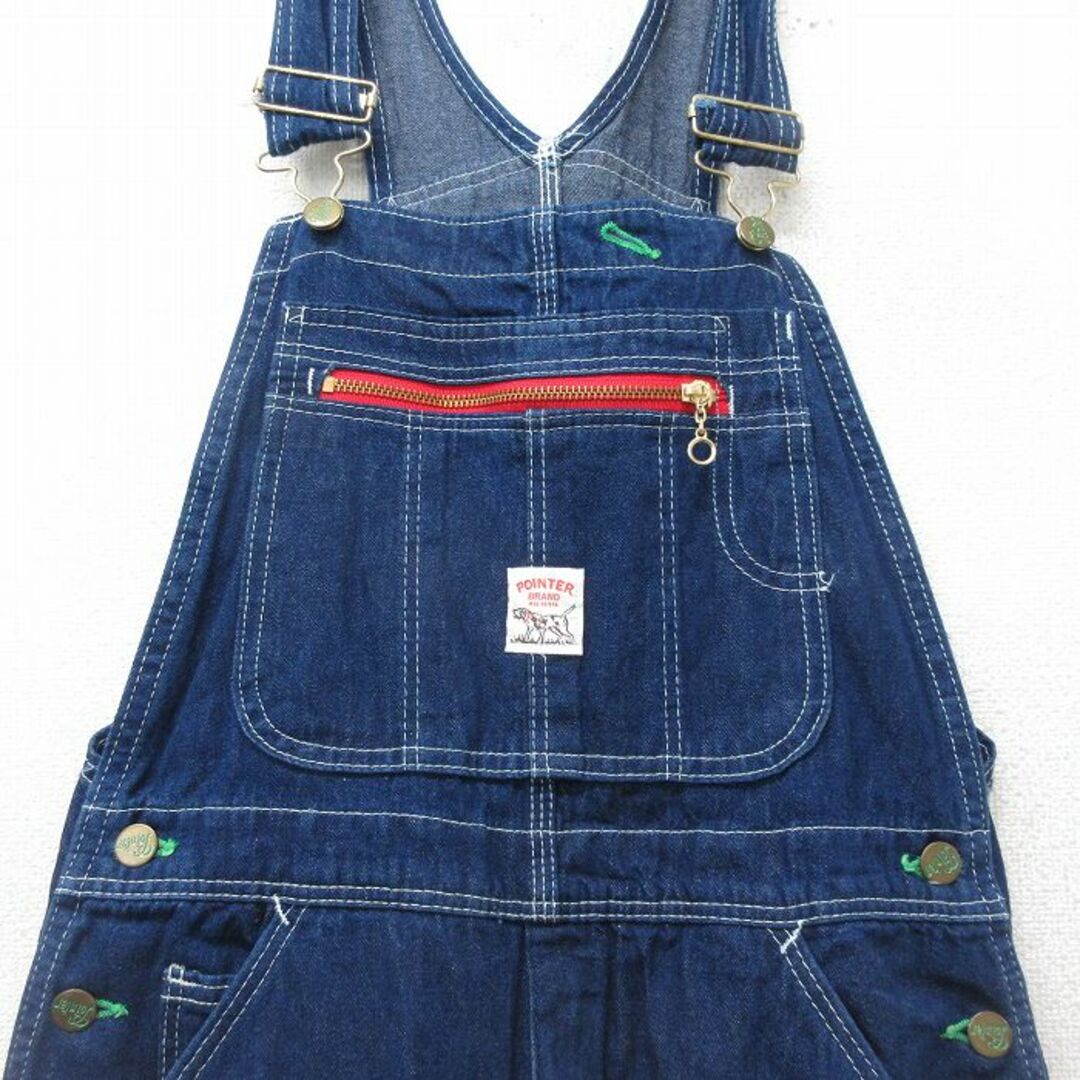 W33★古着 ポインター オーバーオール メンズ 90年代 90s USA製 濃紺 ネイビー デニム 24jan15 中古 ボトムス W33★古着 ポインター オーバーオール メンズ 90年代 90s USA製 濃紺 ネイビー デニム 24jan15 中古 ボトムス