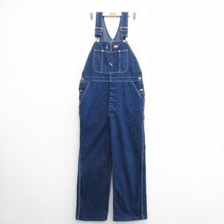 ディッキーズ(Dickies)のW38★古着 ディッキーズ Dickies オーバーオール メンズ 00年代 00s コットン 紺 ネイビー デニム 24jan20 中古 ボトムス(サロペット/オーバーオール)