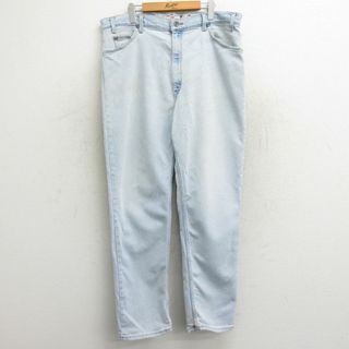 リーバイス(Levi's)のW38★古着 リーバイス Levis ジーンズ メンズ 00年代 00s シグネチャー 薄紺 ネイビー デニム 24jan15 中古 ボトムス ジーパン Gパン ロング パンツ(ワークパンツ/カーゴパンツ)