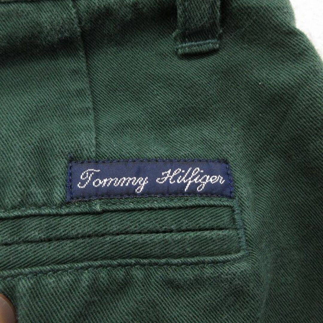 TOMMY HILFIGER(トミーヒルフィガー)のW32★古着 トミーヒルフィガー TOMMY HILFIGER ブランド チノ パンツ チノパン メンズ 90年代 90s コットン 緑 グリーン 24jan16 中古 ボトムス ロング メンズのパンツ(ワークパンツ/カーゴパンツ)の商品写真