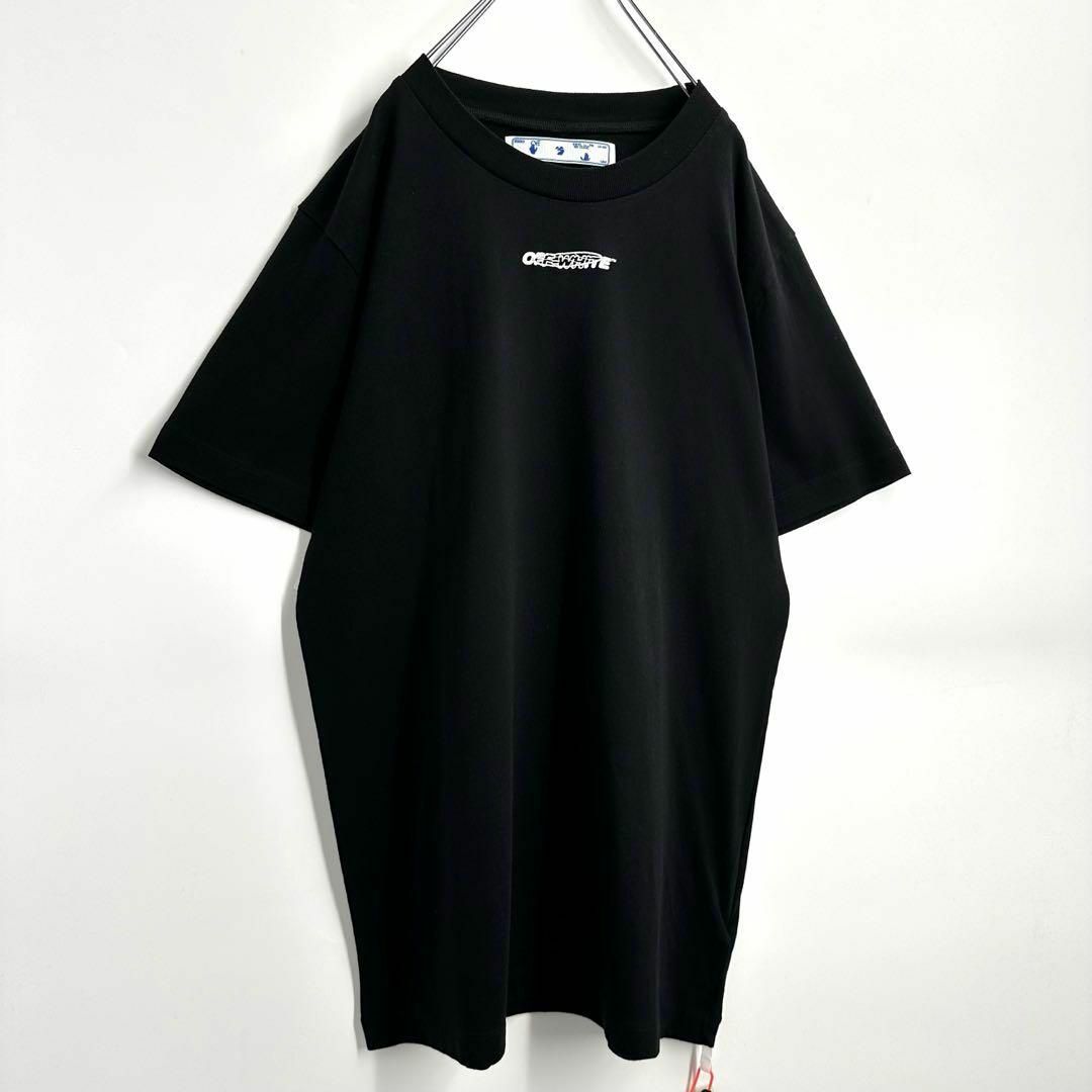 OFF-WHITE(オフホワイト)の【タグ付未使用】OFF-WHITE 背面刺繍ロゴ クロスアロー Tシャツ 完売品 メンズのトップス(Tシャツ/カットソー(半袖/袖なし))の商品写真