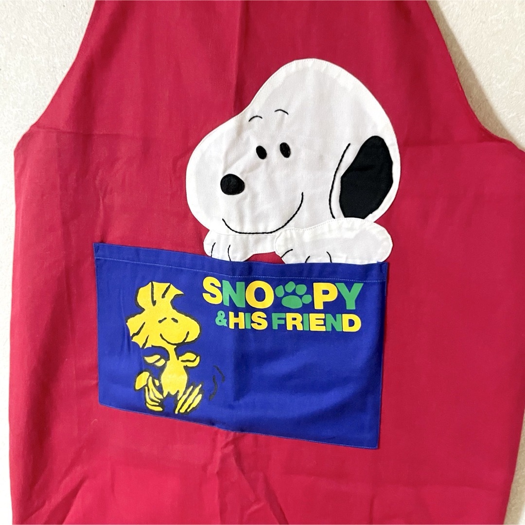 SNOOPY(スヌーピー)の《未着用》スヌーピー エプロン 子ども用 大人用 2枚 レディースのレディース その他(その他)の商品写真