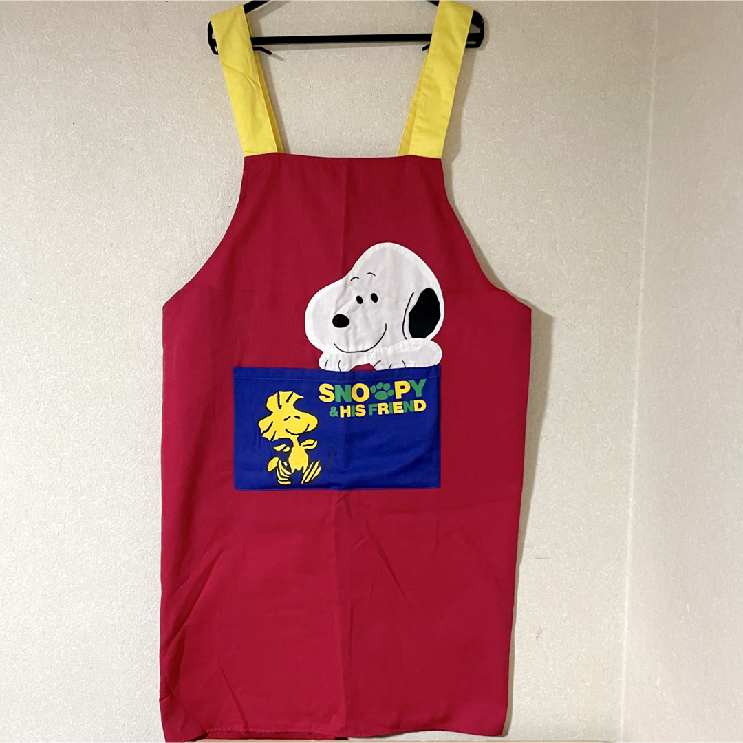 SNOOPY(スヌーピー)の《未着用》スヌーピー エプロン 子ども用 大人用 2枚 レディースのレディース その他(その他)の商品写真